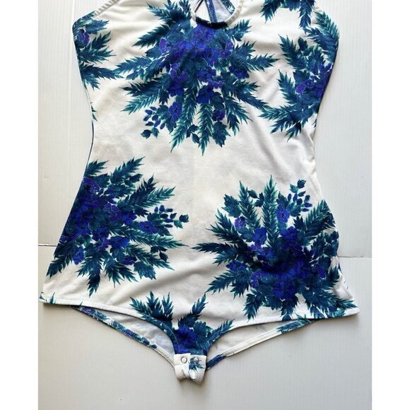 Somedays Lovin Womens Ryder Floral Jersey Cross Back Bodysuit Size S - Picture 10 of 10